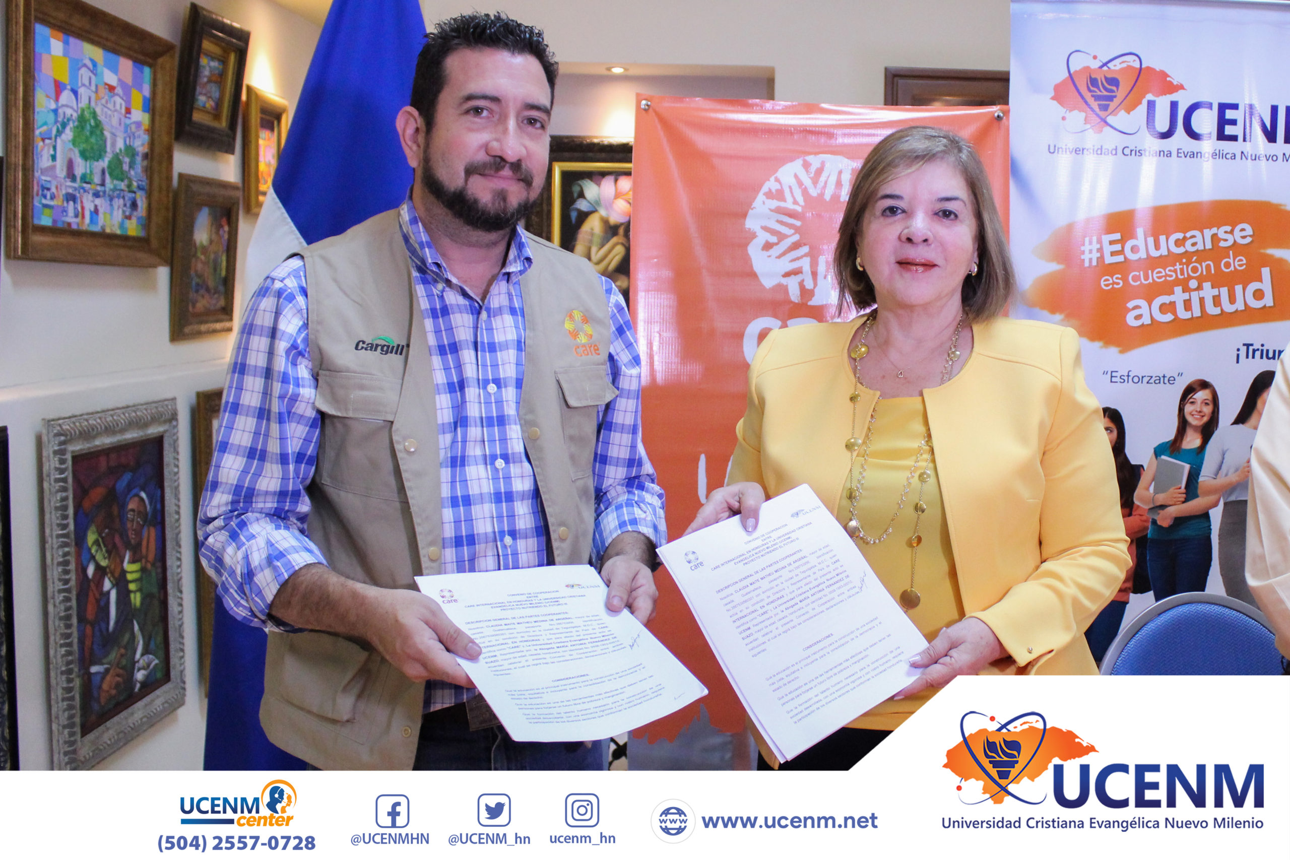 UCENM y Care firman convenio para beneficiar a estudiantes